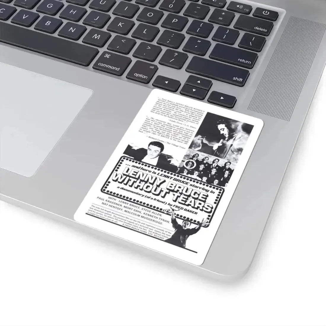 Lenny Bruce Without Tears 1972 Movie Poster - STICKER Vinyl Kiss-Cut Decal - The Sticker Space