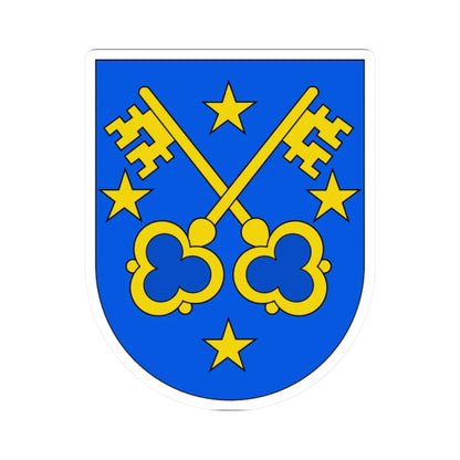 Lens Switzerland-coat of arms (Switzerland) (Coat of Arms) STICKER Vinyl Kiss-Cut Decal 2 Inch White - The Sticker Space