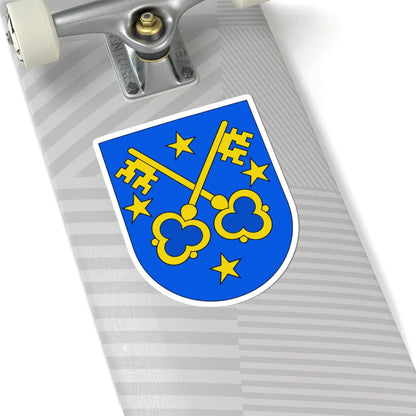 Lens Switzerland-coat of arms (Switzerland) (Coat of Arms) STICKER Vinyl Kiss-Cut Decal - The Sticker Space