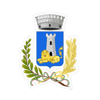 Lentini-Stemma (Italy) (Coat of Arms) STICKER Vinyl Kiss-Cut Decal 4 Inch White - The Sticker Space