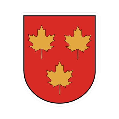 Lentvaris COA (Lithuania) (Coat of Arms) STICKER Vinyl Kiss-Cut Decal 2 Inch White - The Sticker Space