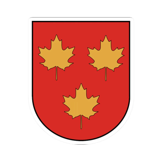 Lentvaris COA (Lithuania) (Coat of Arms) STICKER Vinyl Kiss-Cut Decal 2 Inch White - The Sticker Space