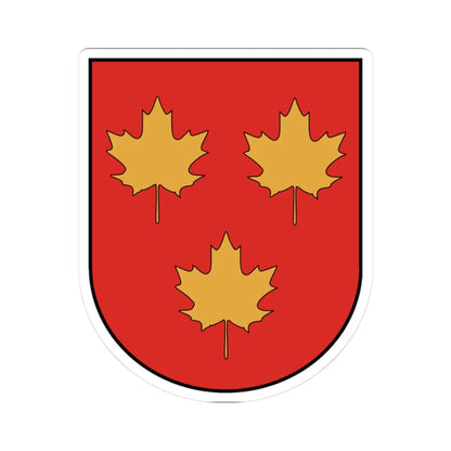 Lentvaris COA (Lithuania) (Coat of Arms) STICKER Vinyl Kiss-Cut Decal 3 Inch White - The Sticker Space