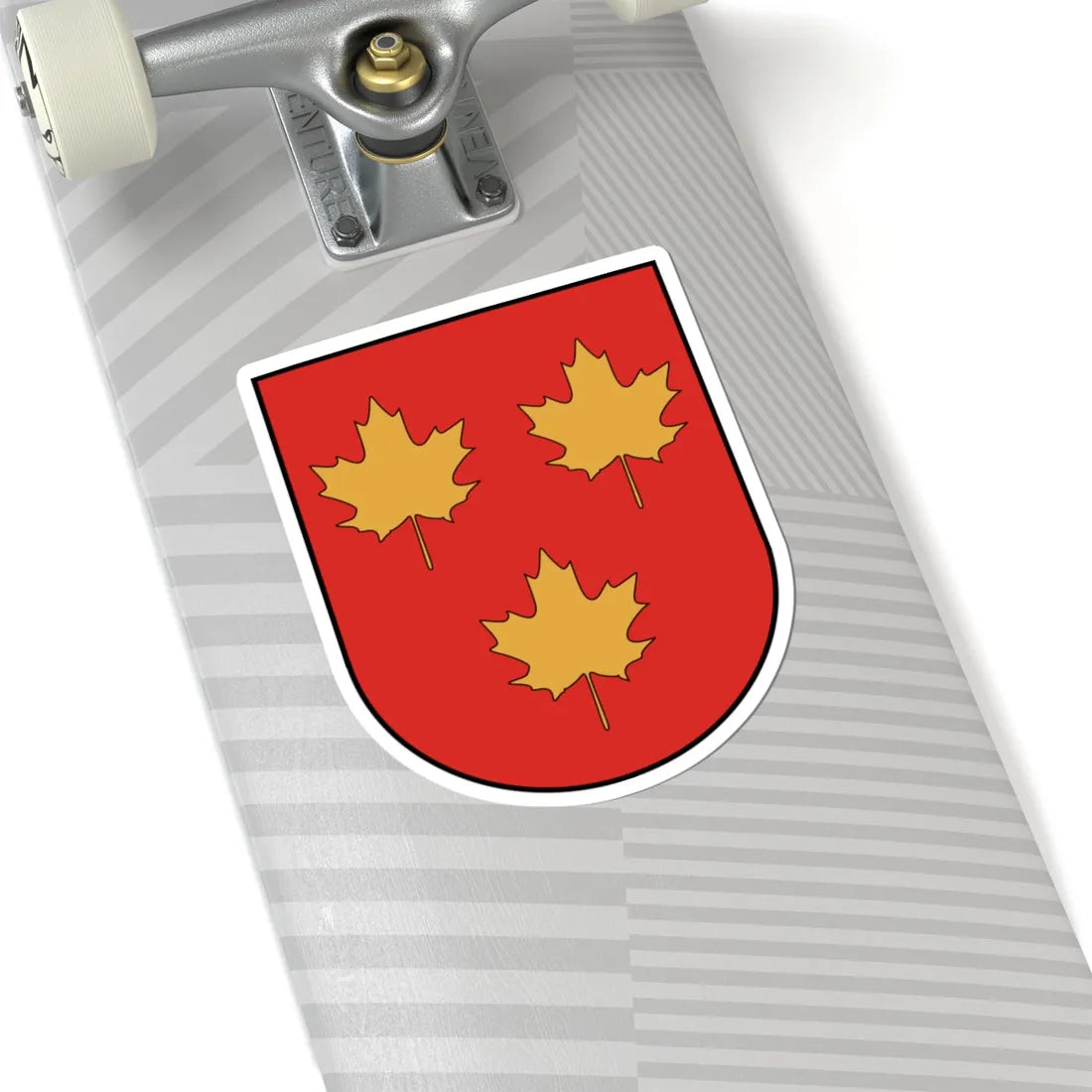 Lentvaris COA (Lithuania) (Coat of Arms) STICKER Vinyl Kiss-Cut Decal - The Sticker Space