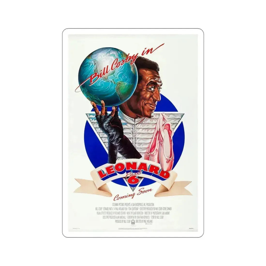 Leonard Part 6 1987 Movie Poster STICKER Vinyl Die-Cut Decal 5 Inch - The Sticker Space