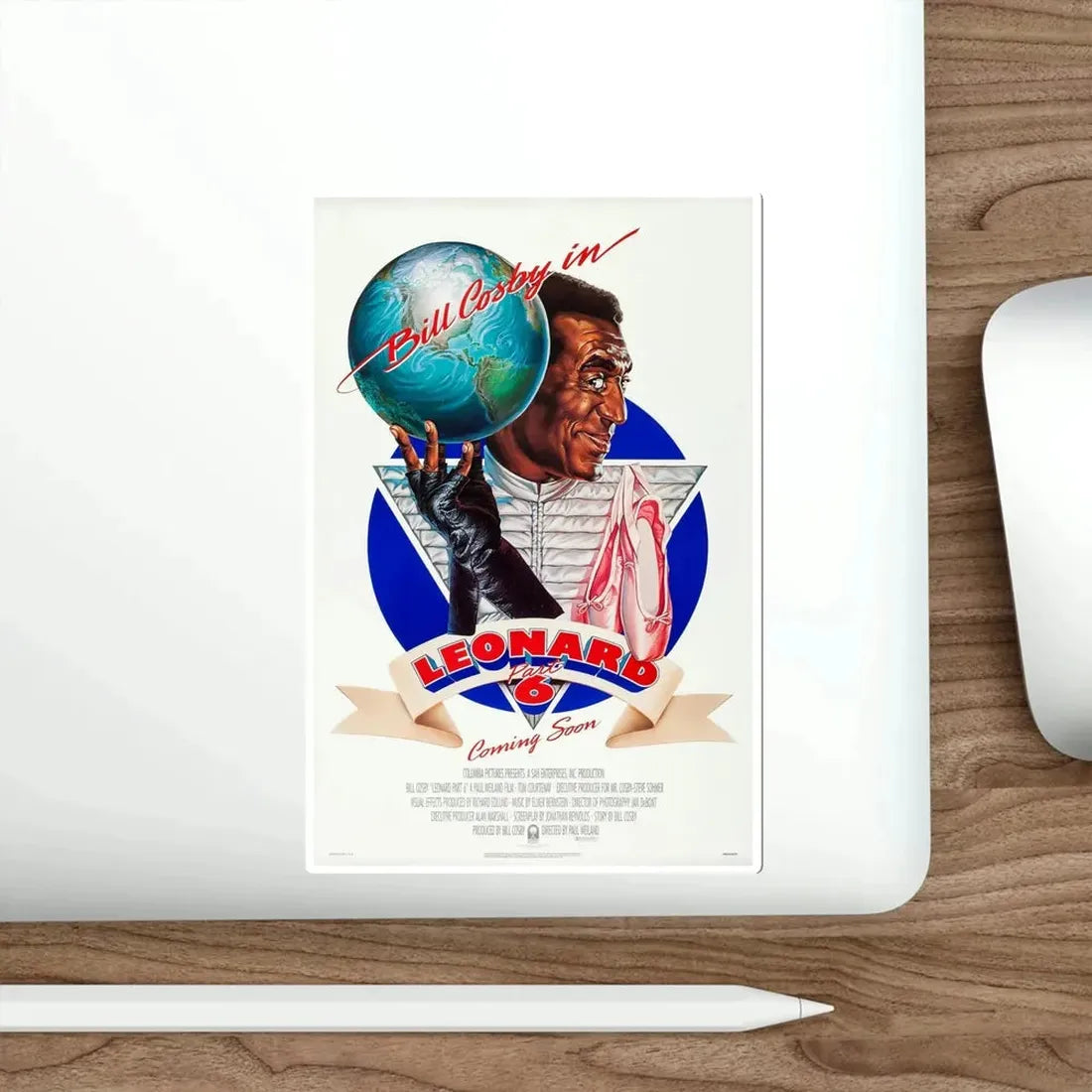 Leonard Part 6 1987 Movie Poster STICKER Vinyl Die-Cut Decal - The Sticker Space