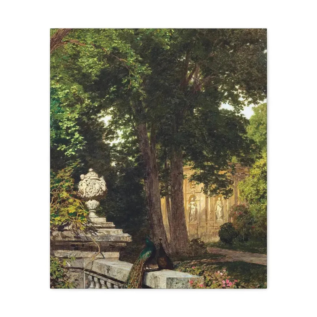 Leopold Rothaug (1868-1959) Park landscape 1917 - Canvas Wall Art 20″ x 24″ 1.25" - The Sticker Space