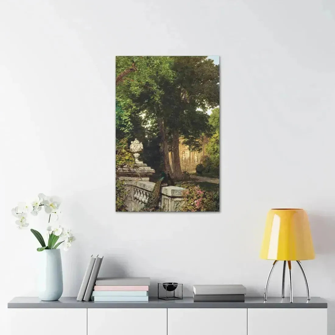 Leopold Rothaug (1868-1959) Park landscape 1917 - Canvas Wall Art - The Sticker Space