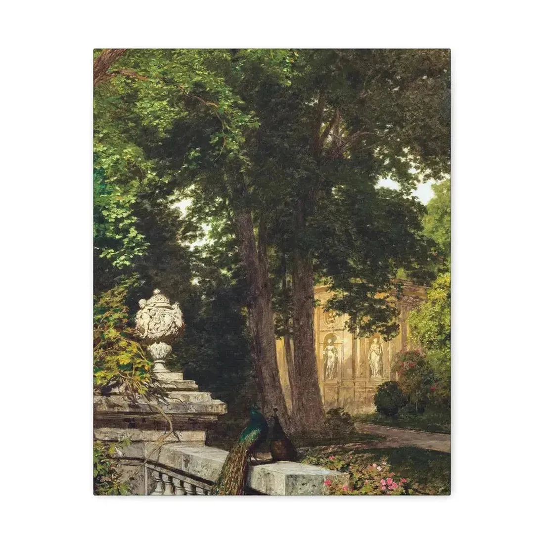 Leopold Rothaug (1868-1959) Park landscape 1917 - Canvas Wall Art - The Sticker Space