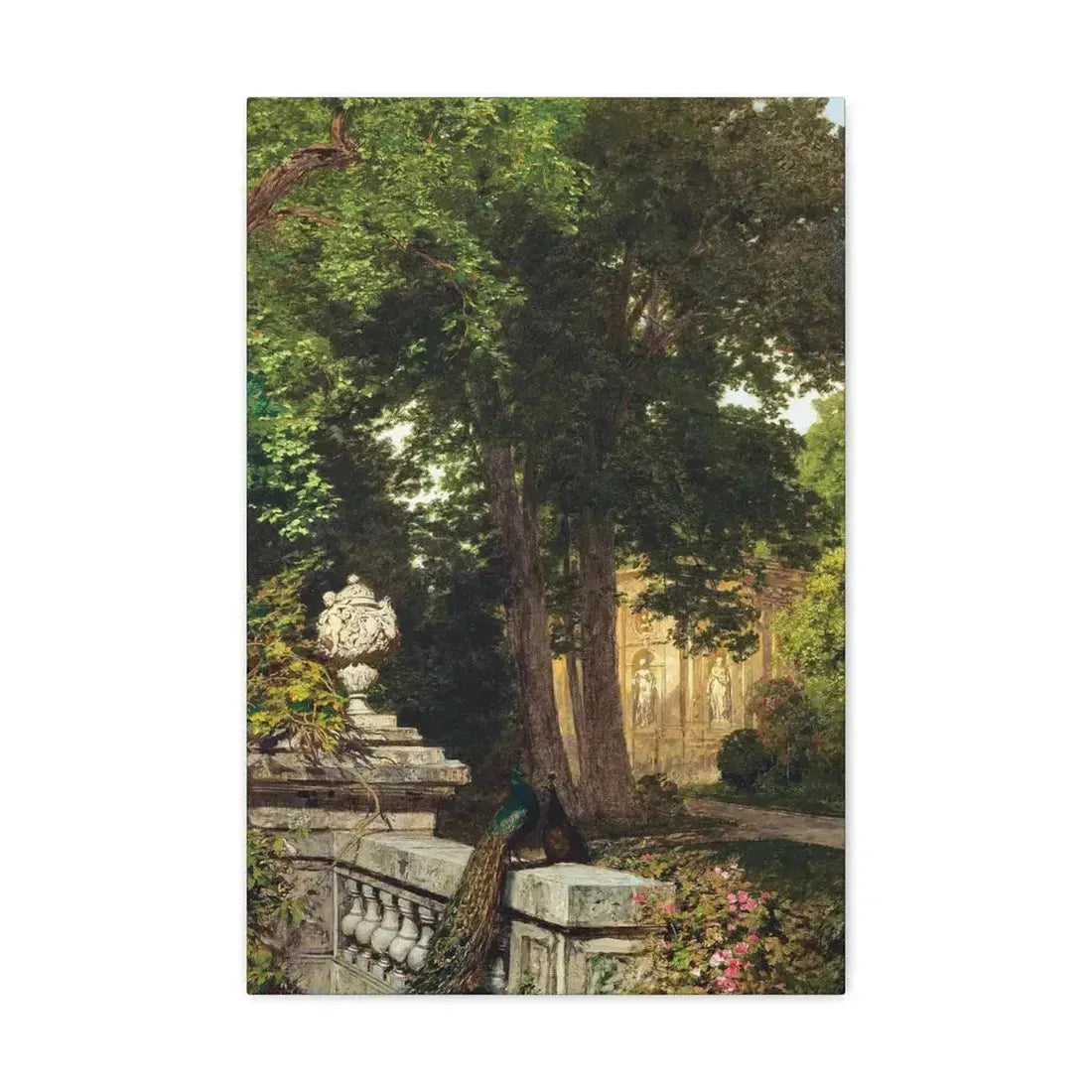 Leopold Rothaug (1868-1959) Park landscape 1917 - Canvas Wall Art - The Sticker Space