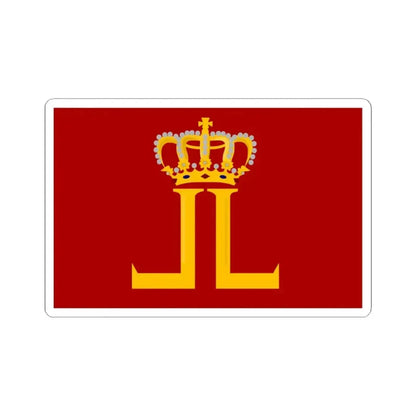 Leopoldsburg vlag (Belgium) STICKER Vinyl Kiss-Cut Decal 3 Inch White - The Sticker Space