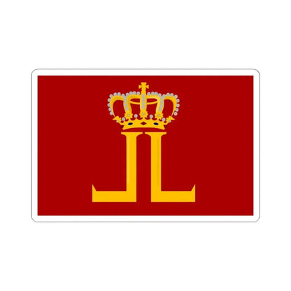 Leopoldsburg vlag (Belgium) STICKER Vinyl Kiss-Cut Decal 4 Inch White - The Sticker Space