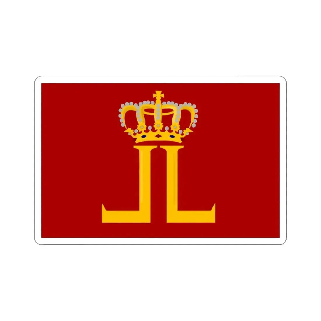 Leopoldsburg vlag (Belgium) STICKER Vinyl Kiss-Cut Decal 6 Inch White - The Sticker Space