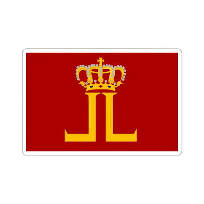 Leopoldsburg vlag (Belgium) STICKER Vinyl Kiss-Cut Decal 6 Inch White - The Sticker Space