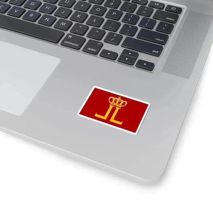Leopoldsburg vlag (Belgium) STICKER Vinyl Kiss-Cut Decal - The Sticker Space