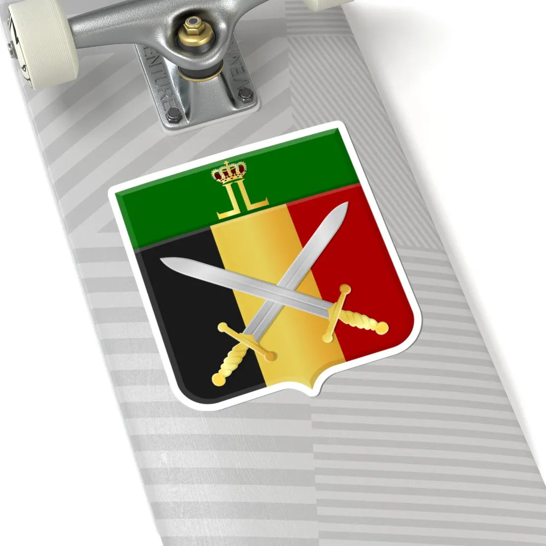 Leopoldsburg wapen (Belgium) (Coat of Arms) STICKER Vinyl Kiss-Cut Decal - The Sticker Space