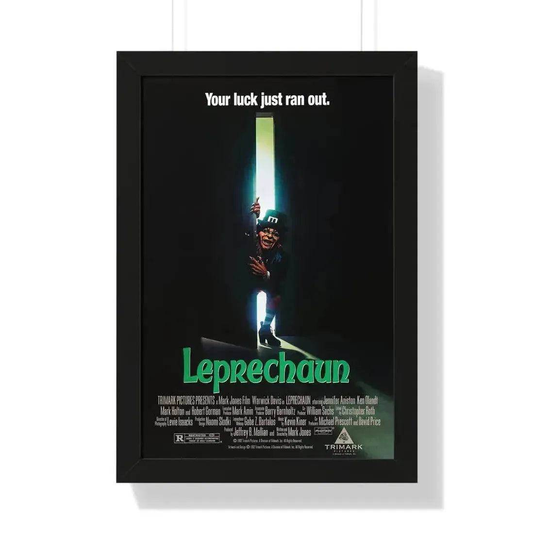 LEPRECHAUN 1993 - Framed Movie Poster 16″ x 24″ Black - The Sticker Space