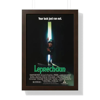 LEPRECHAUN 1993 - Framed Movie Poster 16″ x 24″ Walnut - The Sticker Space