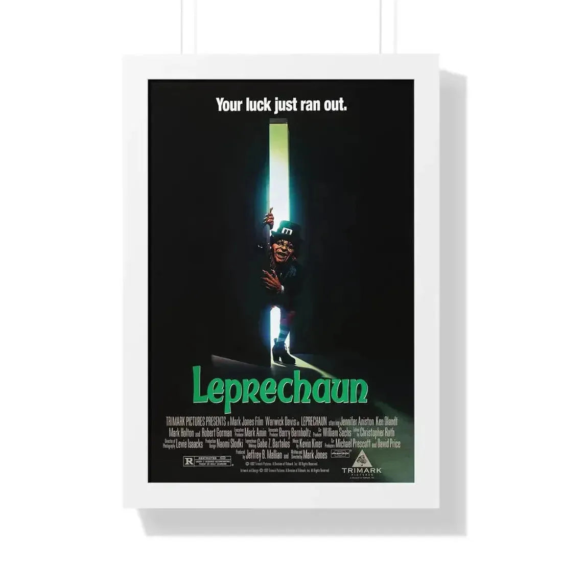 LEPRECHAUN 1993 - Framed Movie Poster 16″ x 24″ White - The Sticker Space
