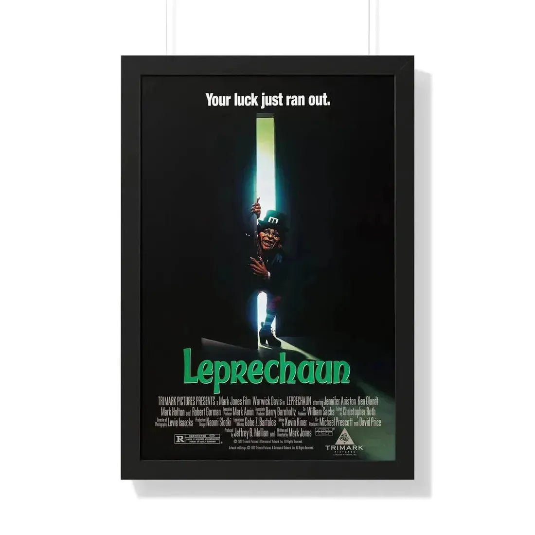 LEPRECHAUN 1993 - Framed Movie Poster 20" x 30" Black - The Sticker Space