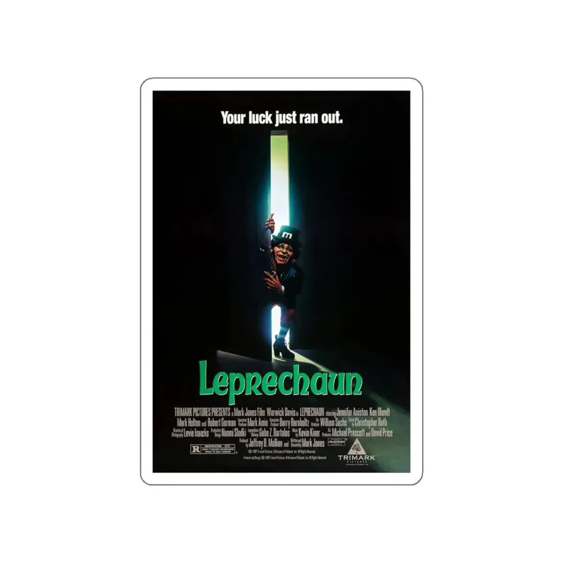 LEPRECHAUN 1993 Movie Poster STICKER Vinyl Die-Cut Decal - The Sticker Space