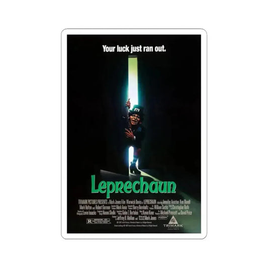 LEPRECHAUN 1993 Movie Poster - STICKER Vinyl Kiss-Cut Decal 2 Inch White - The Sticker Space