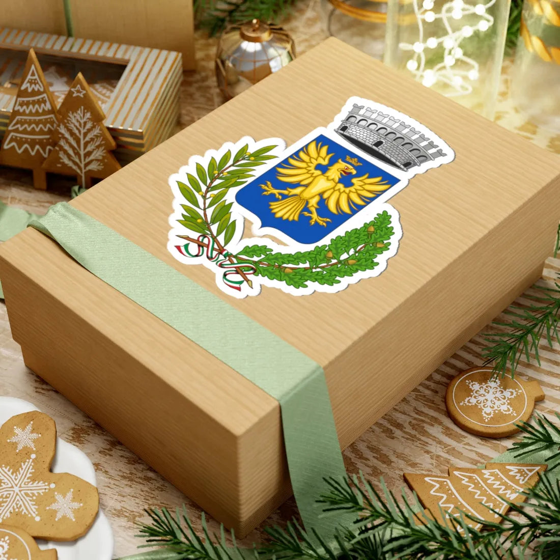 Lequile-Stemma (Italy) (Coat of Arms) STICKER Vinyl Kiss-Cut Decal - The Sticker Space