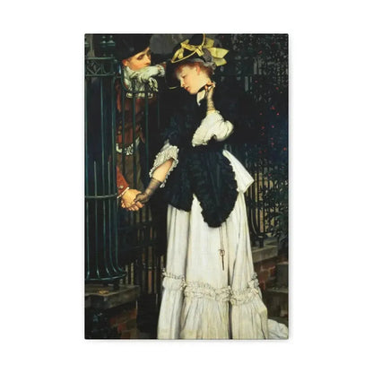 Les Adieux (The Farewells) 1871, by James Tissot, - Canvas Wall Art 12" x 18" 1.25" - The Sticker Space