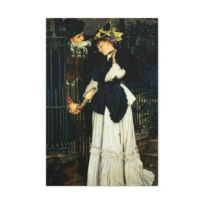 Les Adieux (The Farewells) 1871, by James Tissot, - Canvas Wall Art 20″ x 30″ 1.25" - The Sticker Space