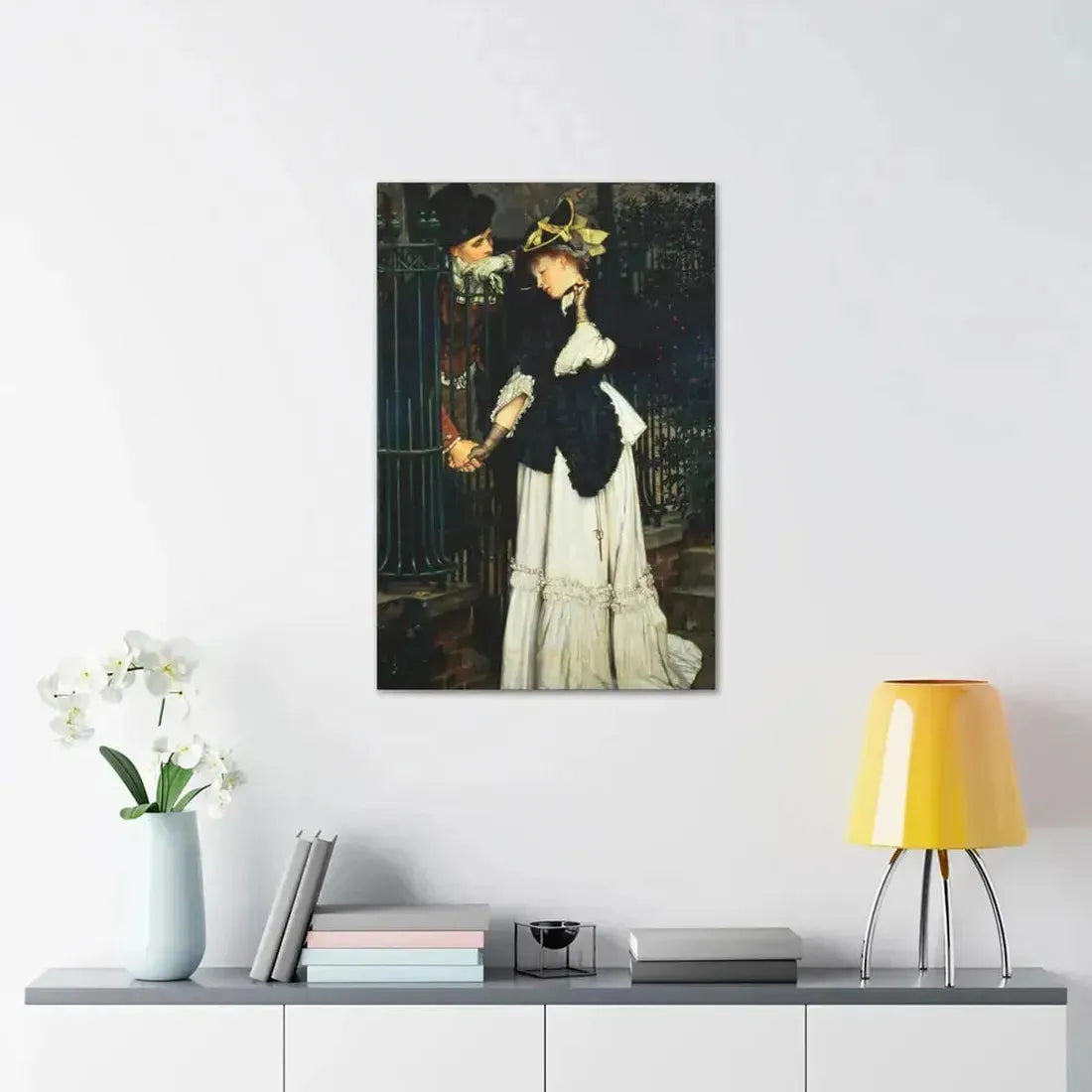 Les Adieux (The Farewells) 1871, by James Tissot, - Canvas Wall Art - The Sticker Space