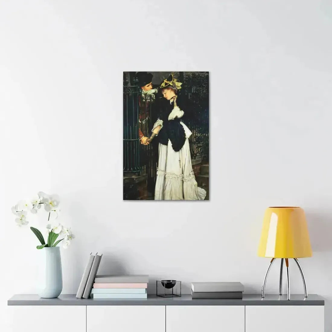 Les Adieux (The Farewells) 1871, by James Tissot, - Canvas Wall Art - The Sticker Space