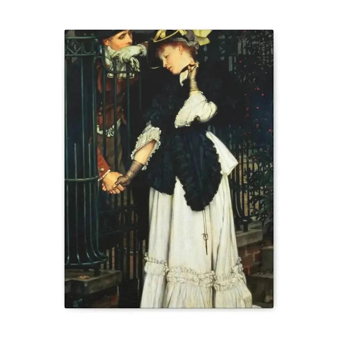 Les Adieux (The Farewells) 1871, by James Tissot, - Canvas Wall Art - The Sticker Space