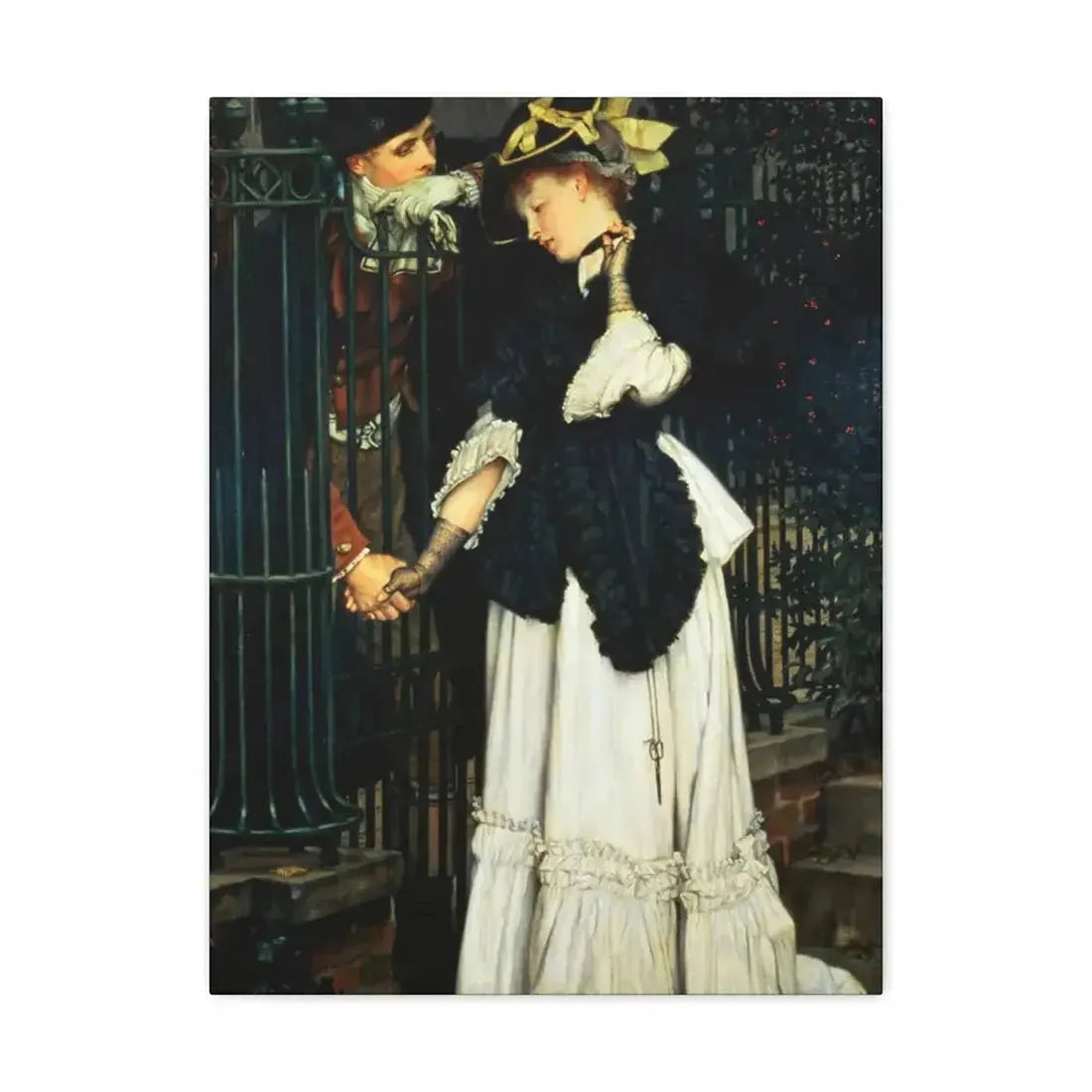 Les Adieux (The Farewells) 1871, by James Tissot, - Canvas Wall Art - The Sticker Space