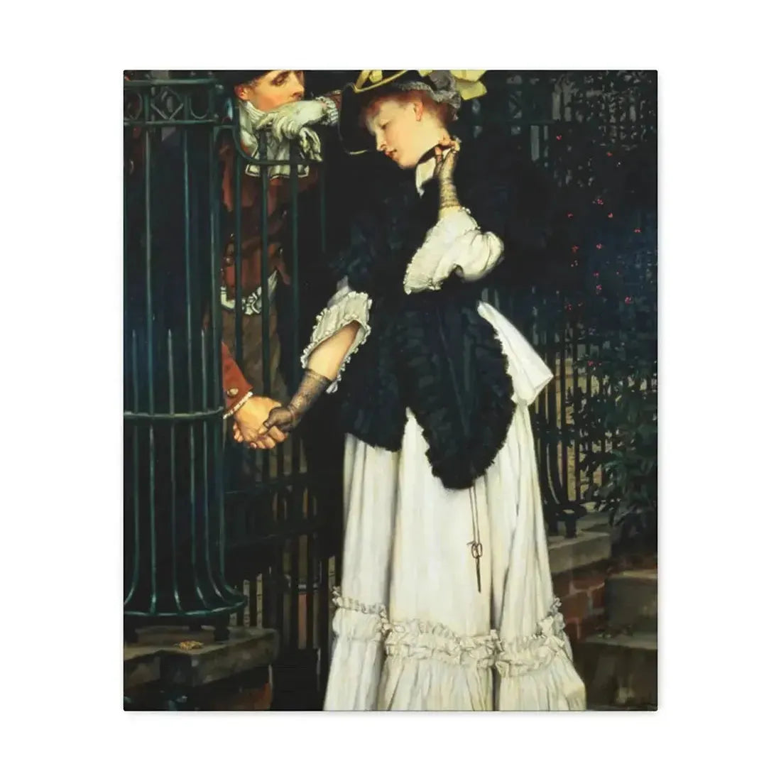 Les Adieux (The Farewells) 1871, by James Tissot, - Canvas Wall Art - The Sticker Space
