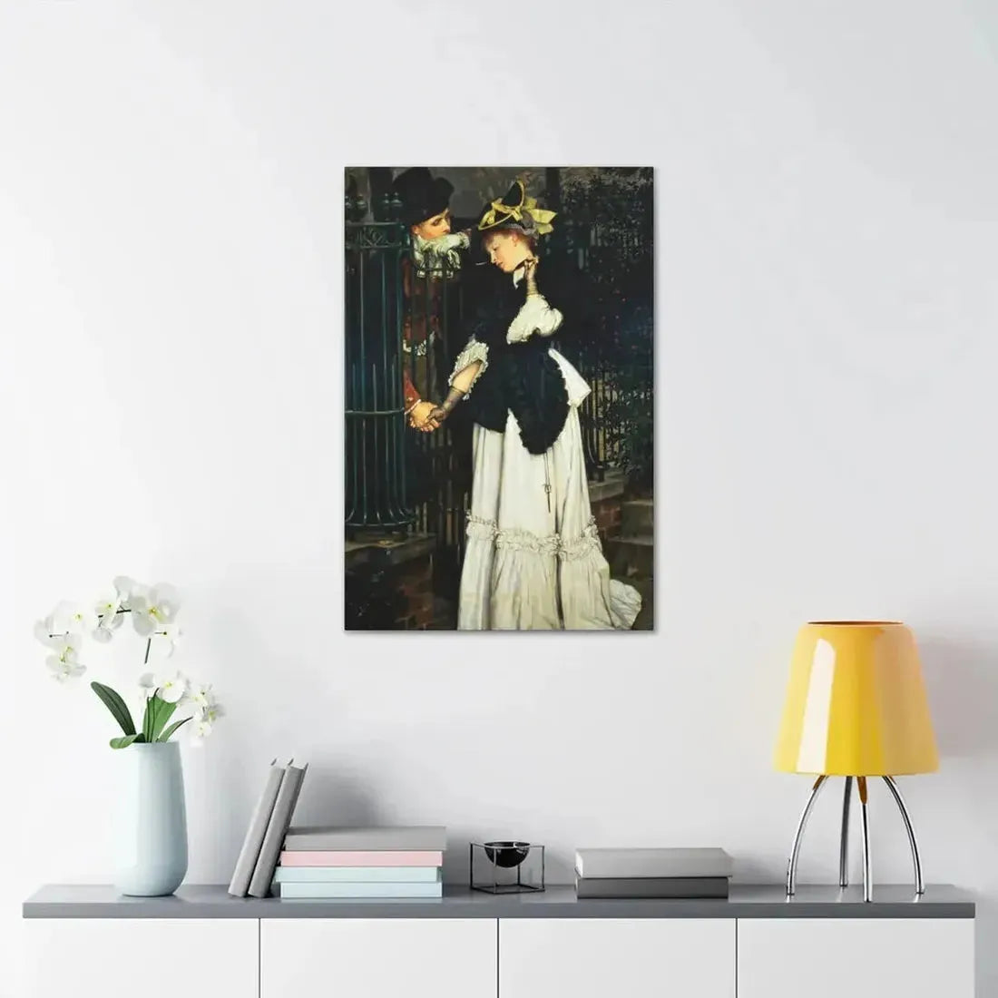 Les Adieux (The Farewells) 1871, by James Tissot, - Canvas Wall Art - The Sticker Space