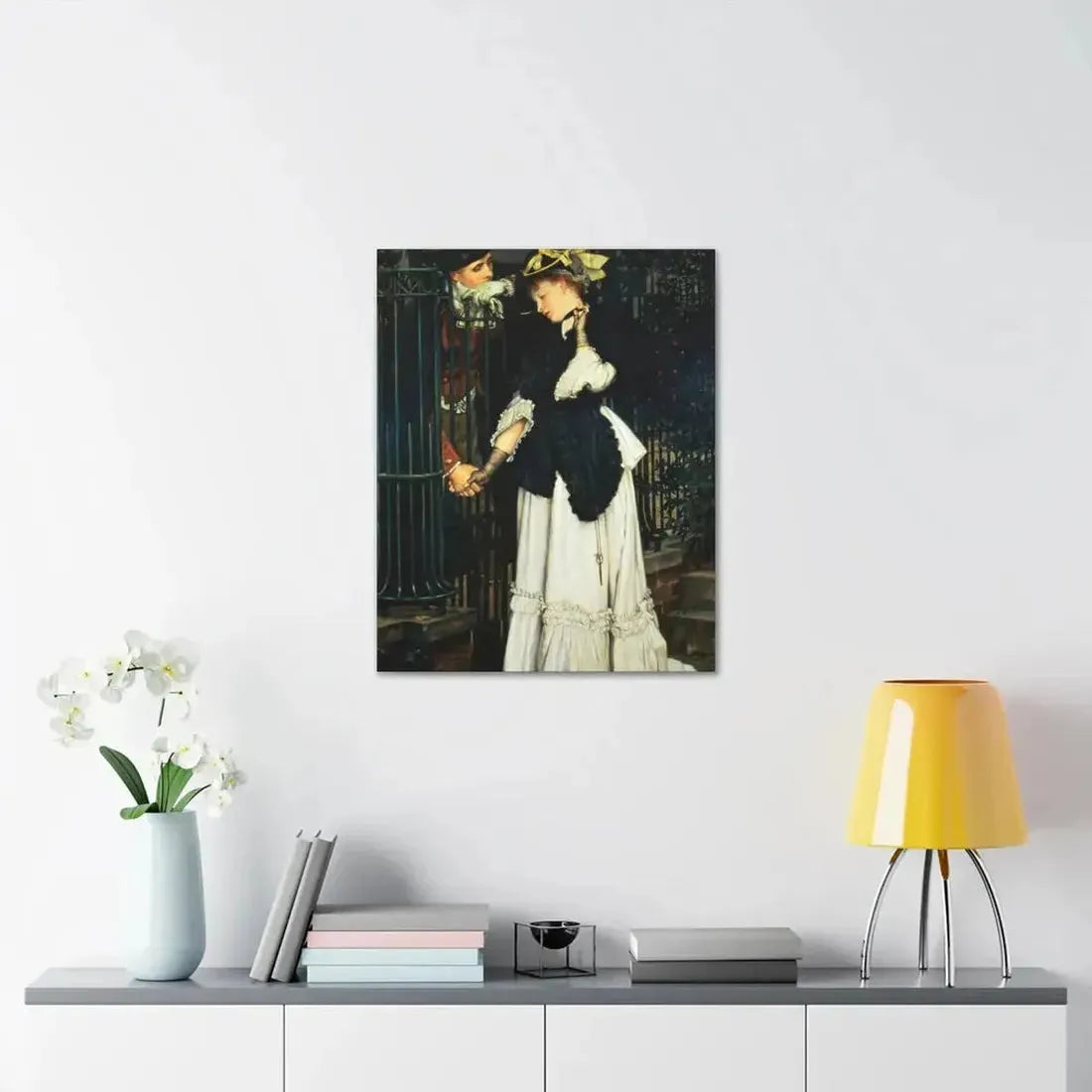 Les Adieux (The Farewells) 1871, by James Tissot, - Canvas Wall Art - The Sticker Space