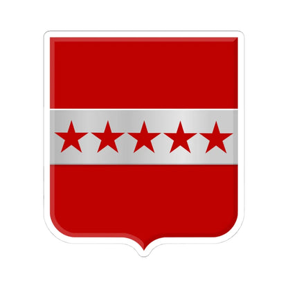 Les Bons Villers wapen (Belgium) (Coat of Arms) STICKER Vinyl Kiss-Cut Decal 4 Inch White - The Sticker Space