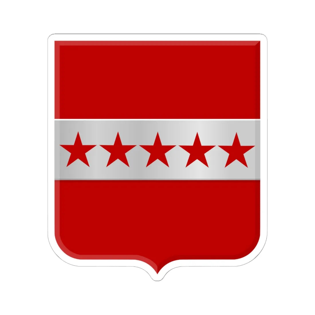 Les Bons Villers wapen (Belgium) (Coat of Arms) STICKER Vinyl Kiss-Cut Decal 6 Inch White - The Sticker Space