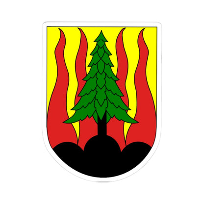 Les Breuleux-coat of arms (Switzerland) (Coat of Arms) STICKER Vinyl Kiss-Cut Decal 3 Inch White - The Sticker Space