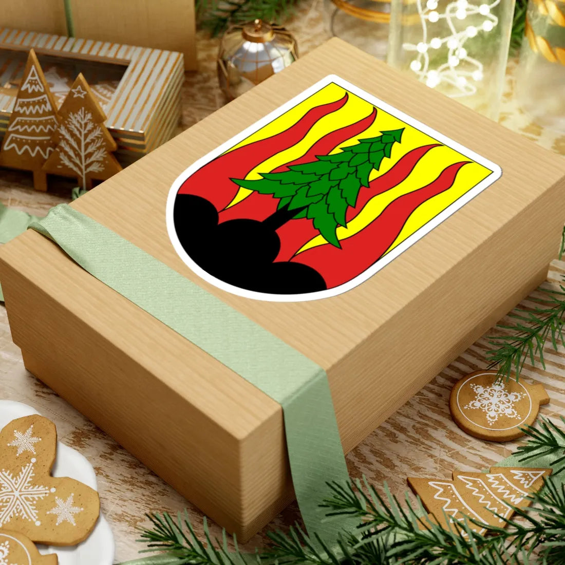 Les Breuleux-coat of arms (Switzerland) (Coat of Arms) STICKER Vinyl Kiss-Cut Decal - The Sticker Space