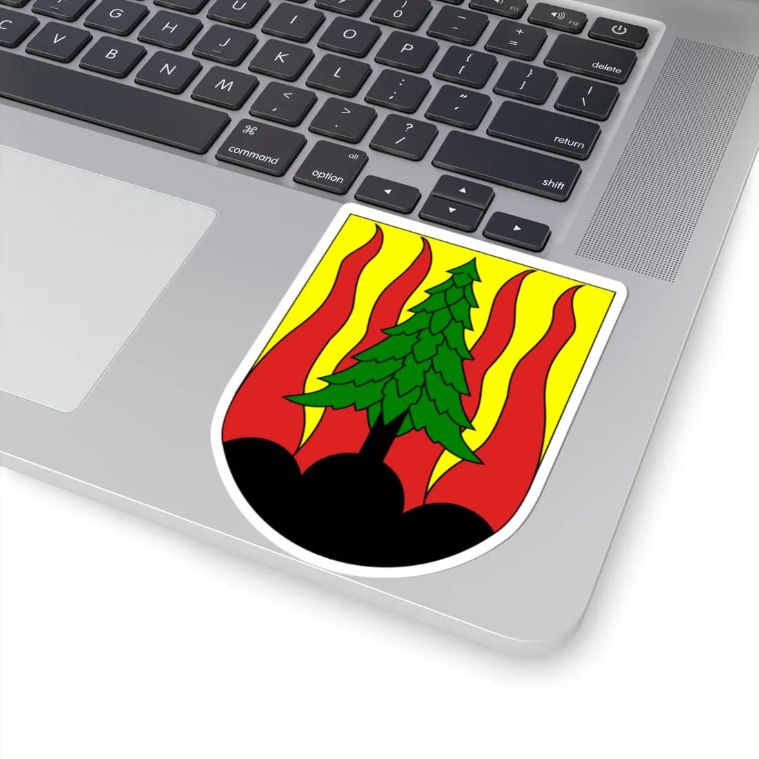 Les Breuleux-coat of arms (Switzerland) (Coat of Arms) STICKER Vinyl Kiss-Cut Decal - The Sticker Space