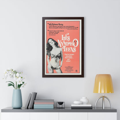 LES NYMPHO TEENS 1976 - Framed Movie Poster-The Sticker Space