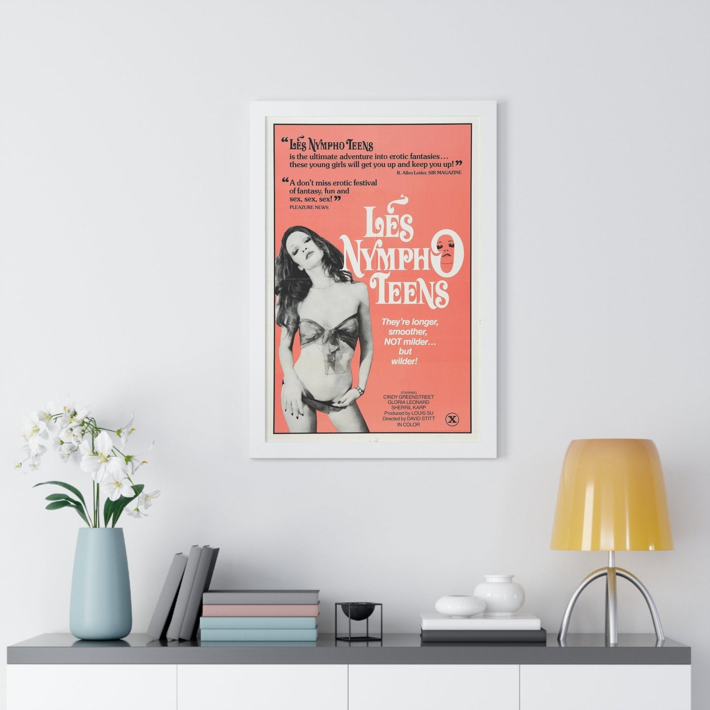 LES NYMPHO TEENS 1976 - Framed Movie Poster-The Sticker Space