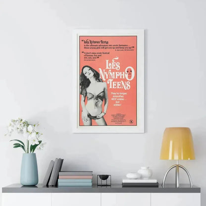 LES NYMPHO TEENS 1976 - Framed Movie Poster - The Sticker Space