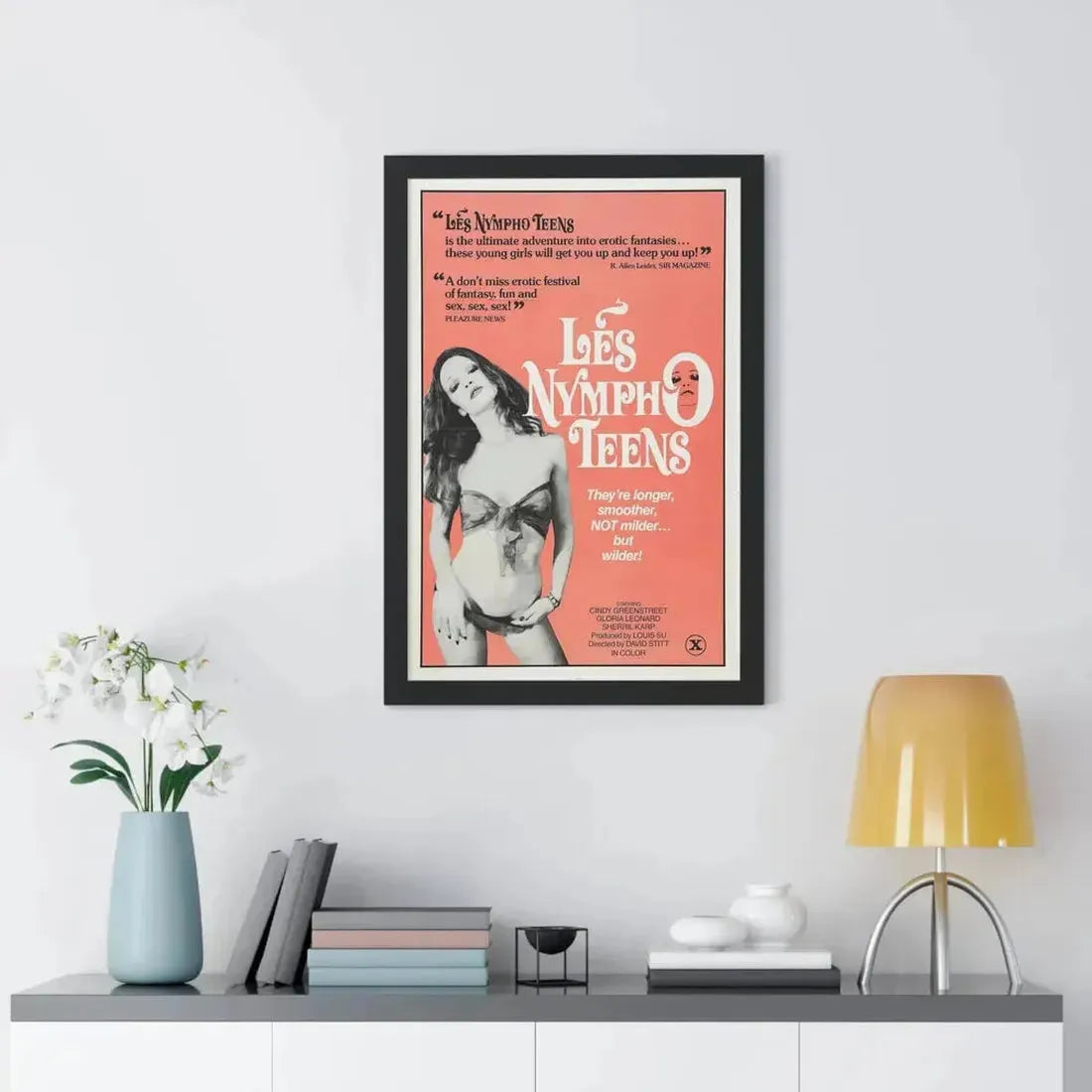 LES NYMPHO TEENS 1976 - Framed Movie Poster - The Sticker Space