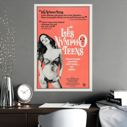LES NYMPHO TEENS 1976 - Paper Movie Poster-The Sticker Space