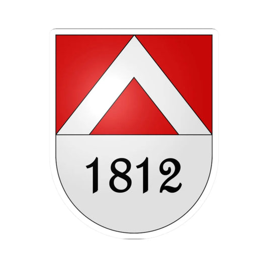 Les Planchettes-coat of arms (Switzerland) (Coat of Arms) STICKER Vinyl Kiss-Cut Decal 2 Inch White - The Sticker Space