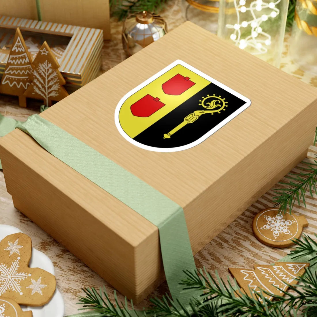 Les Thioleyres-coat of arms (Switzerland) (Coat of Arms) STICKER Vinyl Kiss-Cut Decal - The Sticker Space