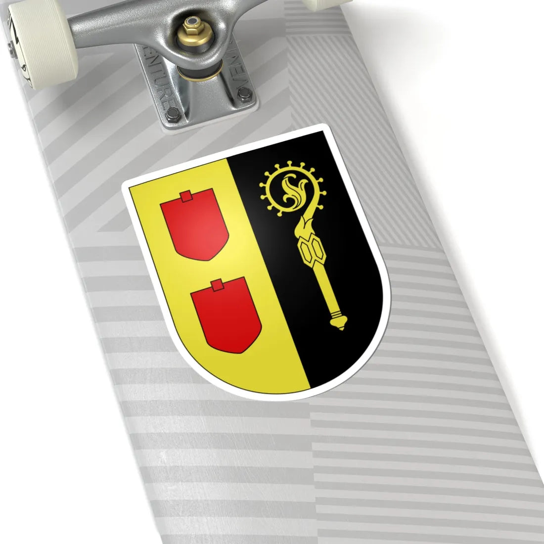 Les Thioleyres-coat of arms (Switzerland) (Coat of Arms) STICKER Vinyl Kiss-Cut Decal - The Sticker Space