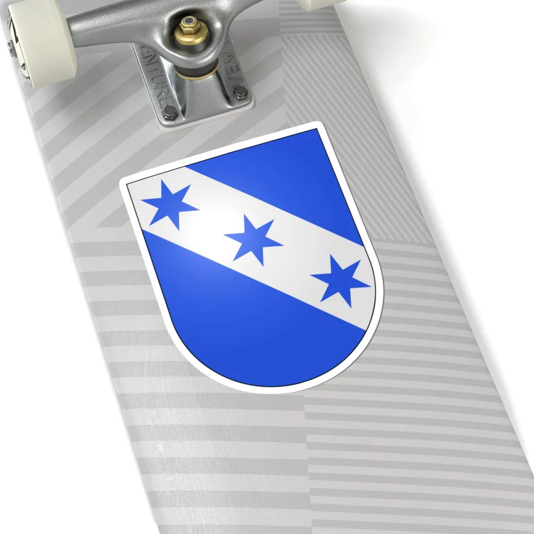 Les Verrieres-coat of arms (Switzerland) (Coat of Arms) STICKER Vinyl Kiss-Cut Decal - The Sticker Space